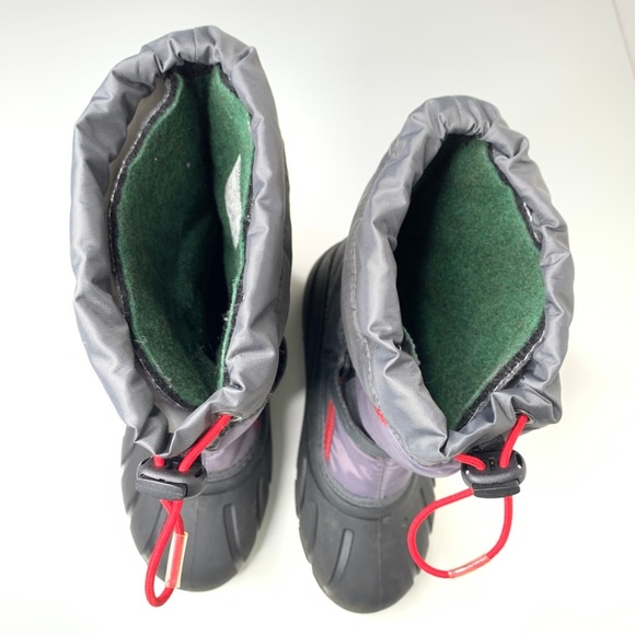 SOREL Cub Grey & Red Winter Snow Boot 4Y - Picture 8 of 8